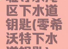 耻辱水淹区下水道钥匙(零希沃特下水道钥匙)
