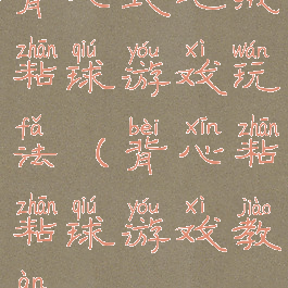 背心式毛绒粘球游戏玩法(背心粘粘球游戏教案)