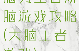 脑力王者烧脑游戏攻略(大脑王者游戏)