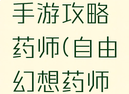 自由幻想手游攻略药师(自由幻想药师技能配置)