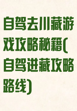 自驾去川藏游戏攻略秘籍(自驾进藏攻略路线)