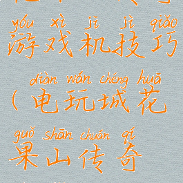 花果山传奇游戏机技巧(电玩城花果山传奇技巧)