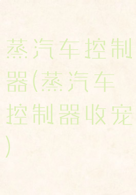 蒸汽车控制器(蒸汽车控制器收宠)