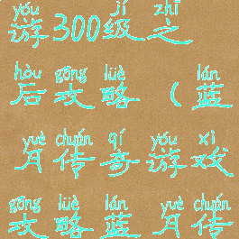 蓝月传奇手游300级之后攻略(蓝月传奇游戏攻略蓝月传奇)