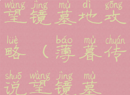 薄暮传说望镜墓地攻略(薄暮传说望镜墓地在哪)