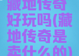 藏地传奇好玩吗(藏地传奇是卖什么的)