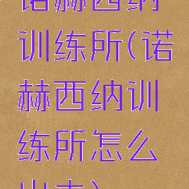 诺赫西纳训练所(诺赫西纳训练所怎么出去)
