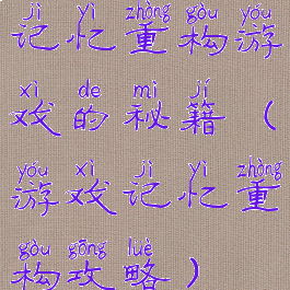 记忆重构游戏的秘籍(游戏记忆重构攻略)