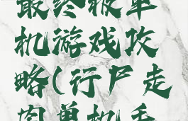 行尸走肉最终极单机游戏攻略(行尸走肉单机手游)