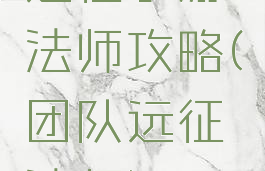 远征手游法师攻略(团队远征法师)