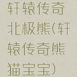 轩辕传奇北极熊(轩辕传奇熊猫宝宝)