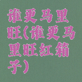 谁更马里旺(谁更马里旺红箱子)