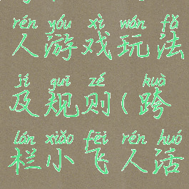 跨栏小飞人游戏玩法及规则(跨栏小飞人活动反思)