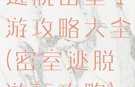 逃脱密室手游攻略大全(密室逃脱游玩攻略)