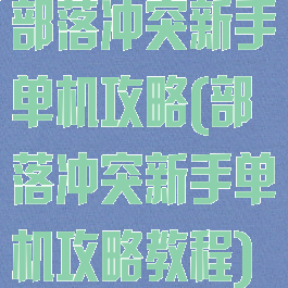 部落冲突新手单机攻略(部落冲突新手单机攻略教程)