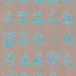阿玛迪斯战记攻略及隐藏物品(阿玛迪斯战记坐标图示)