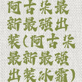 阿古朵最新最强出装(阿古朵最新最强出装冰霜)