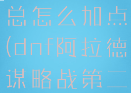 阿拉德谋略战第二季兰总怎么加点(dnf阿拉德谋略战第二期兰总加点)