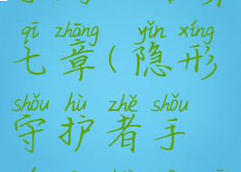 隐形守护者手游攻略第七章(隐形守护者手游攻略第七章怎么过)