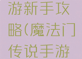魔法门手游新手攻略(魔法门传说手游攻略)