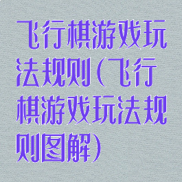 飞行棋游戏玩法规则(飞行棋游戏玩法规则图解)