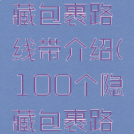 100个隐藏包裹路线带介绍(100个隐藏包裹路线位置)