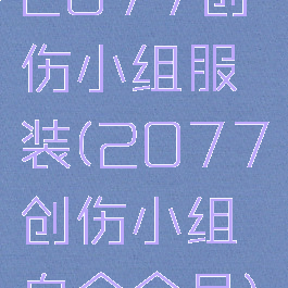 2077创伤小组服装(2077创伤小组白金会员)