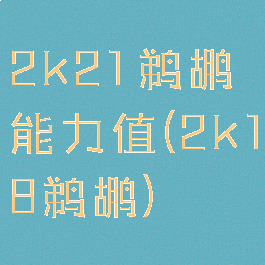 2k21鹈鹕能力值(2k18鹈鹕)