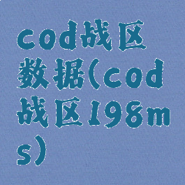 cod战区数据(cod战区198ms)