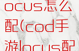 cod手游locus怎么配(cod手游locus配件)