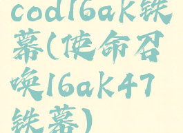 cod16ak铁幕(使命召唤16ak47铁幕)