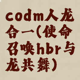codm人龙合一(使命召唤hbr与龙共舞)