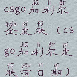 csgo加利尔全皮肤(csgo加利尔皮肤有日期)