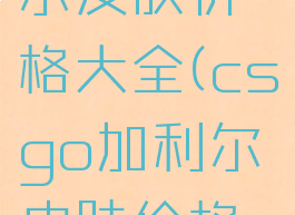 csgo加利尔皮肤价格大全(csgo加利尔皮肤价格大全图片)