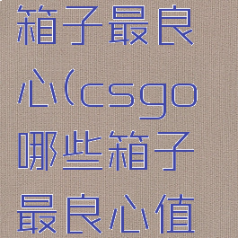 csgo哪些箱子最良心(csgo哪些箱子最良心值得买)