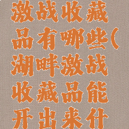 csgo湖畔激战收藏品有哪些(湖畔激战收藏品能开出来什么)