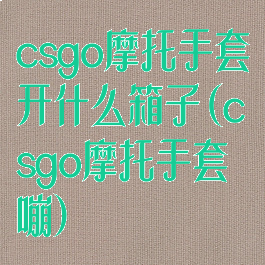 csgo摩托手套开什么箱子(csgo摩托手套嘣)