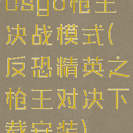 csgo枪王决战模式(反恐精英之枪王对决下载安装)