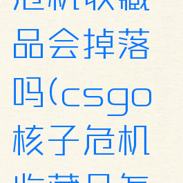 csgo核子危机收藏品会掉落吗(csgo核子危机收藏品怎么得)