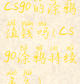 csgo的涂鸦值钱吗(csgo涂鸦持续多久)