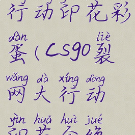 csgo裂网大行动印花彩蛋(csgo裂网大行动印花会绝版吗)