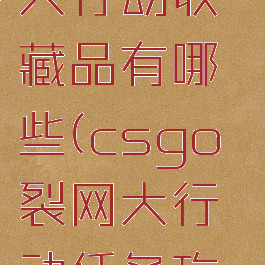 csgo裂网大行动收藏品有哪些(csgo裂网大行动任务攻略)