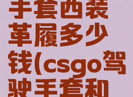 csgo驾驶手套西装革履多少钱(csgo驾驶手套和运动手套)