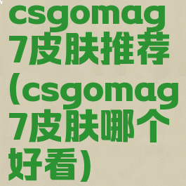 csgomag7皮肤推荐(csgomag7皮肤哪个好看)