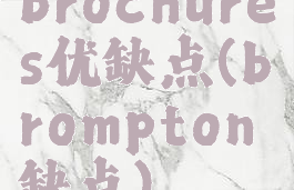 brochures优缺点(brompton缺点)