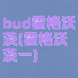 bud霍格沃茨(霍格沃茨一)