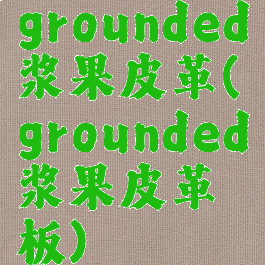 grounded浆果皮革(grounded浆果皮革板)