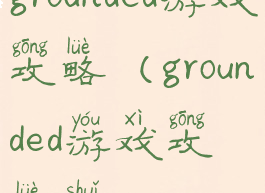 grounded游戏攻略(grounded游戏攻略水)