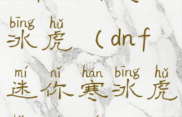 dnf迷你寒冰虎(dnf迷你寒冰虎宠物图片)