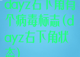 dayz右下角有个病毒标志(dayz右下角状态)